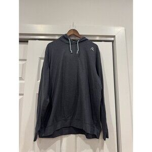 Rhoback Mens XXL Navy Sweatshirt Drawstring Athletic Hesi Performance Hoodie